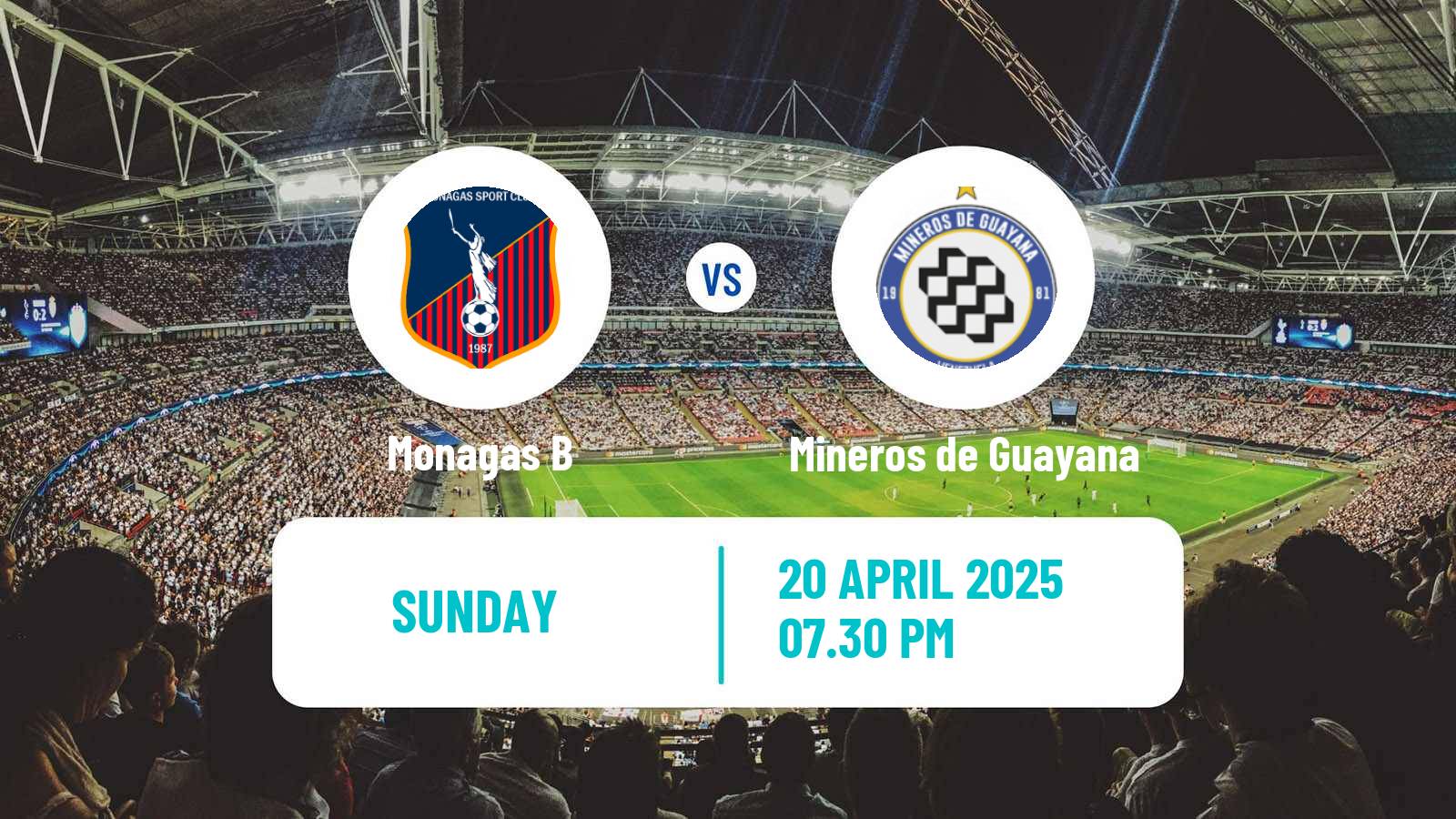 Soccer Venezuelan Segunda Division Monagas B - Mineros de Guayana