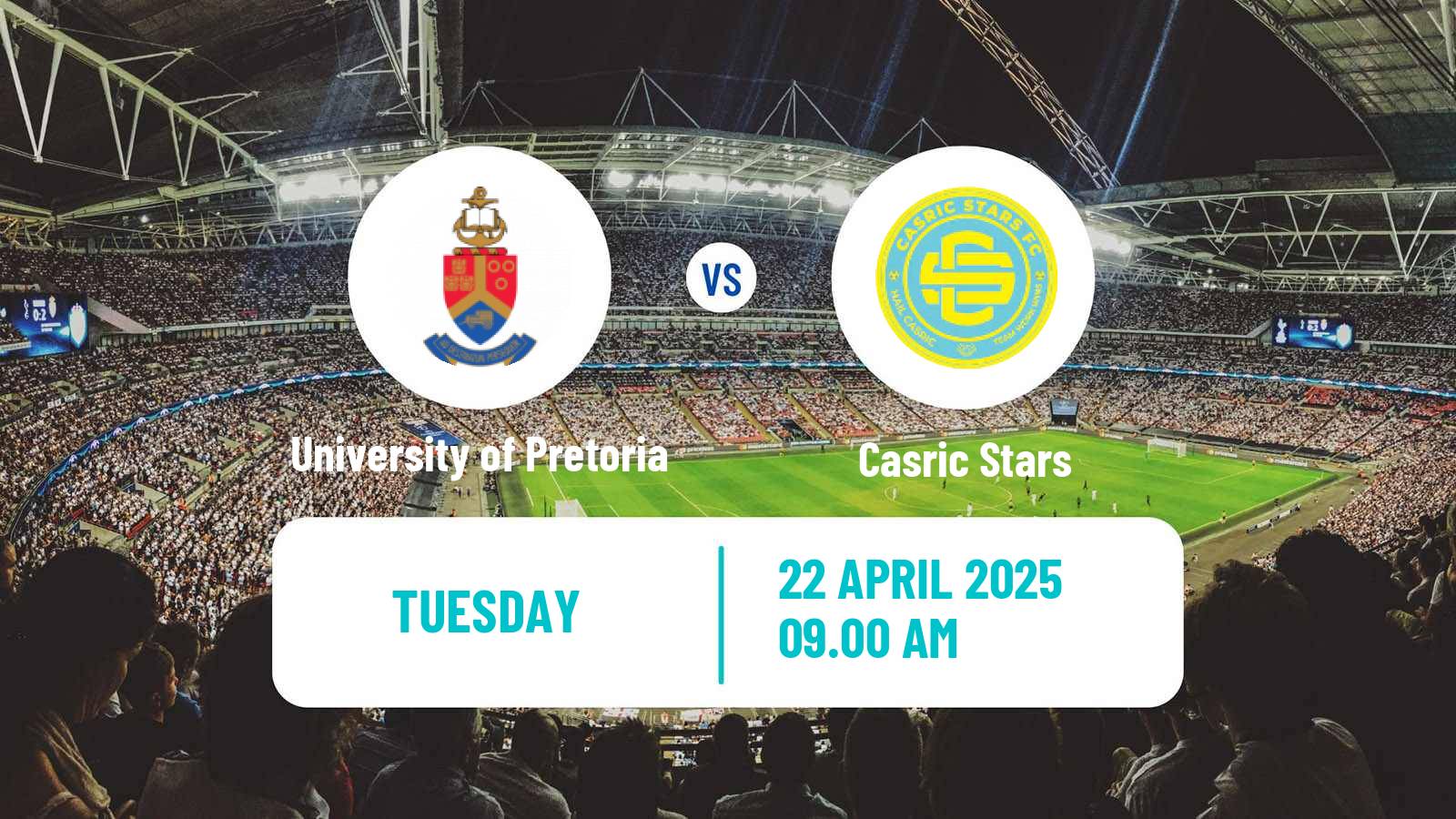 Soccer South African First Division University of Pretoria - Casric Stars