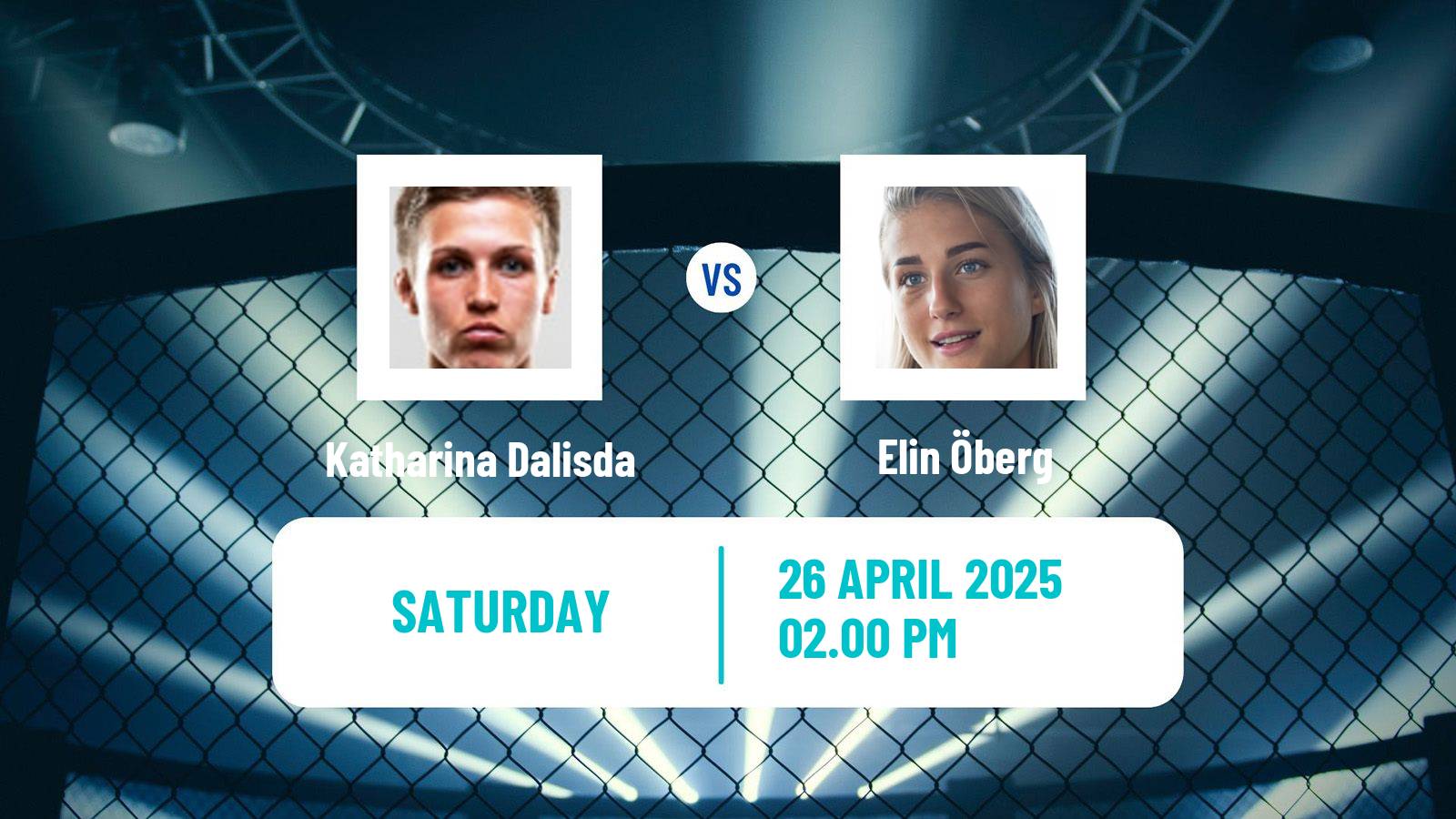 MMA Strawweight Oktagon Women Katharina Dalisda - Elin Öberg