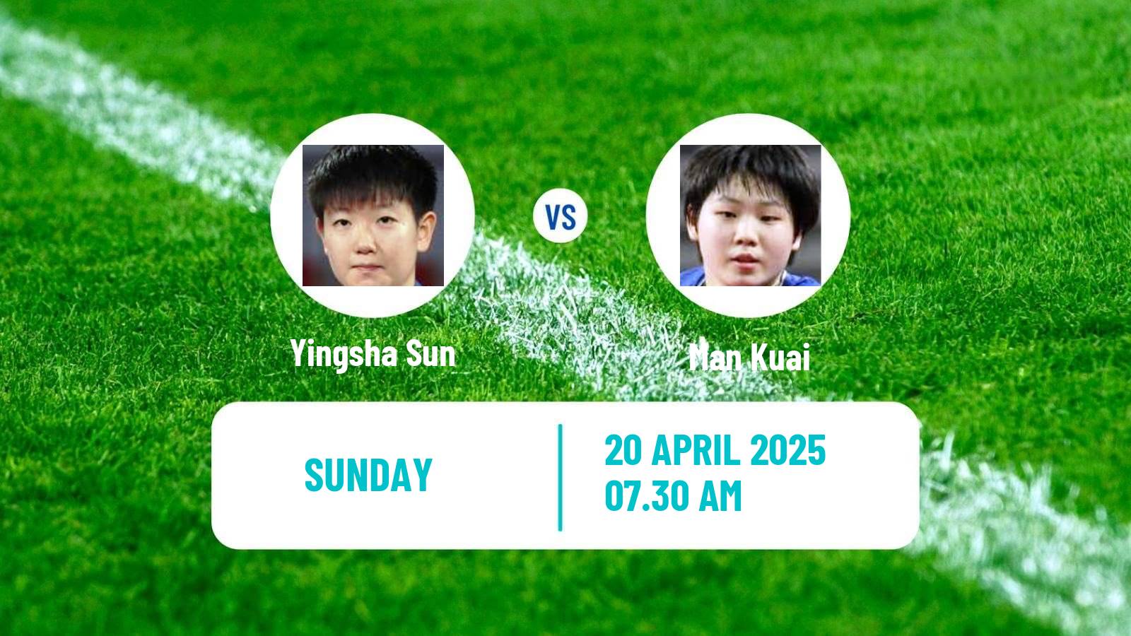 Table tennis World Cup Women Yingsha Sun - Man Kuai