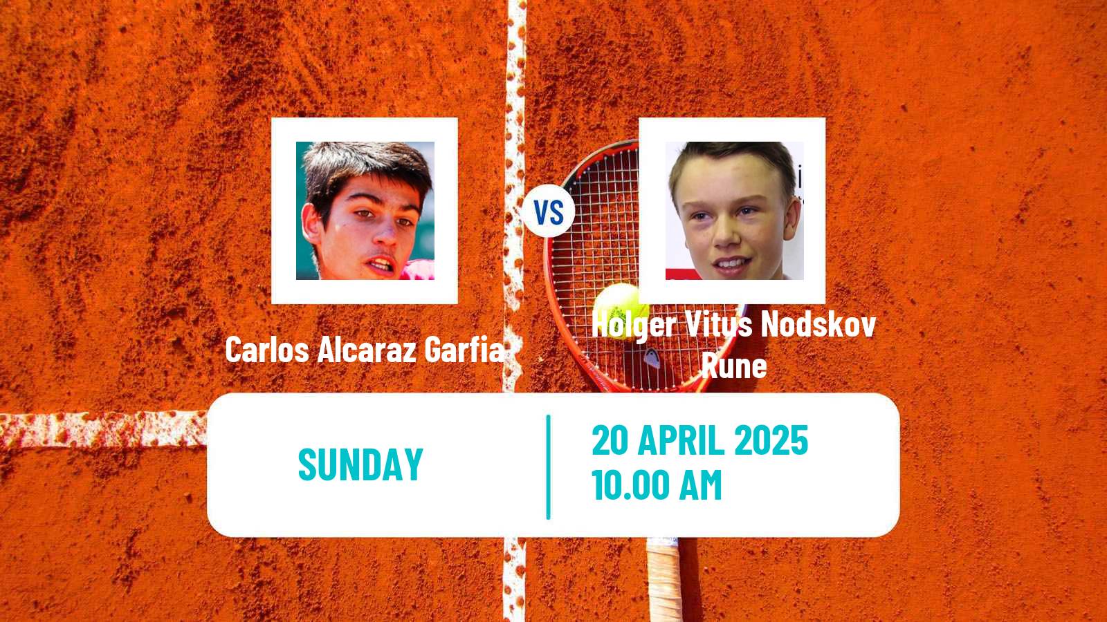 Tennis ATP Barcelona Carlos Alcaraz Garfia - Holger Vitus Nodskov Rune