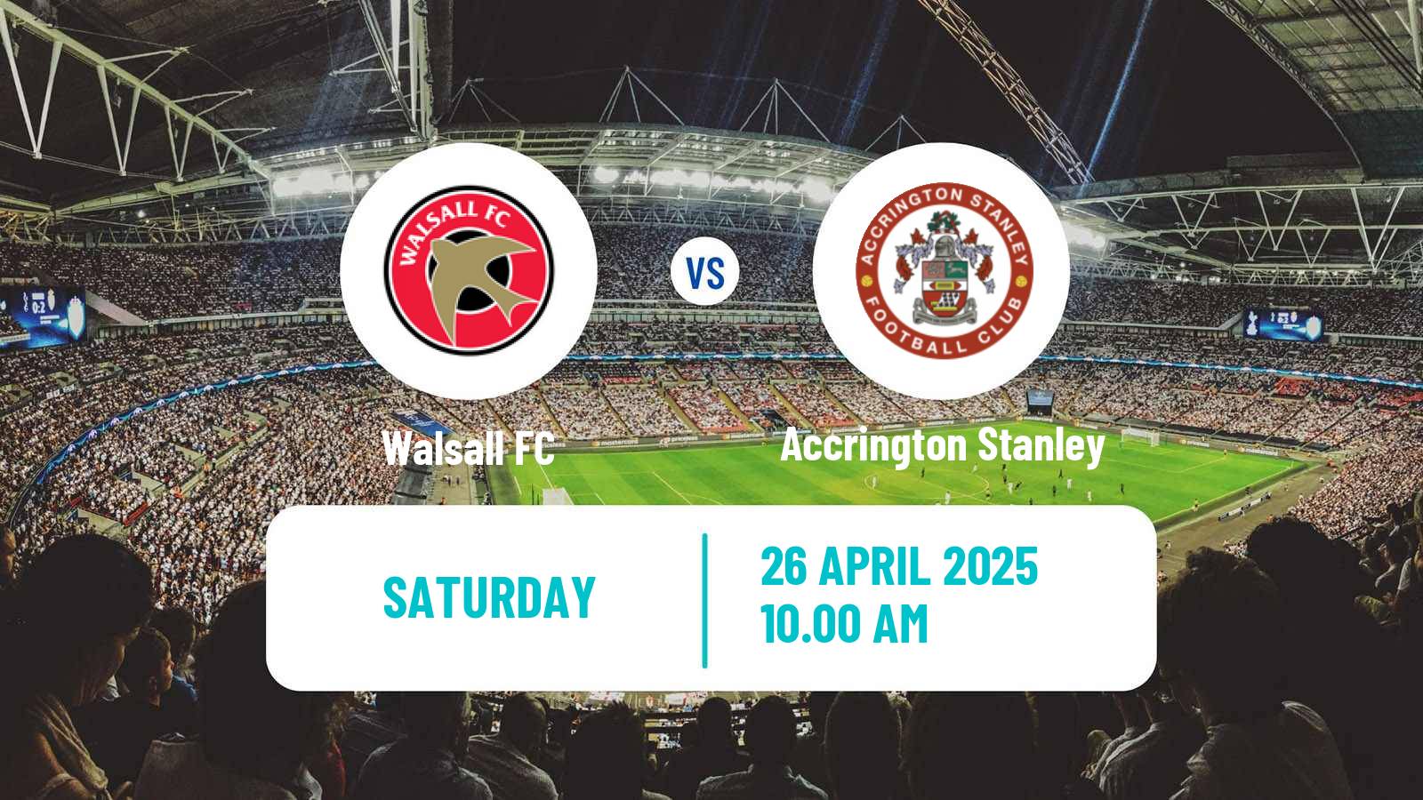 Soccer English League Two Walsall - Accrington Stanley