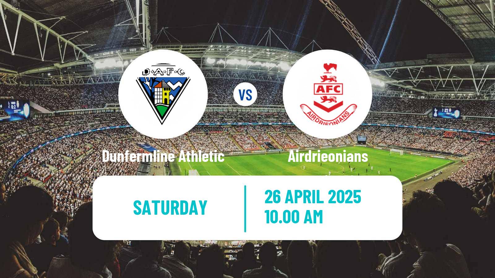 Soccer Scottish Football Championship Dunfermline Athletic - Airdrieonians