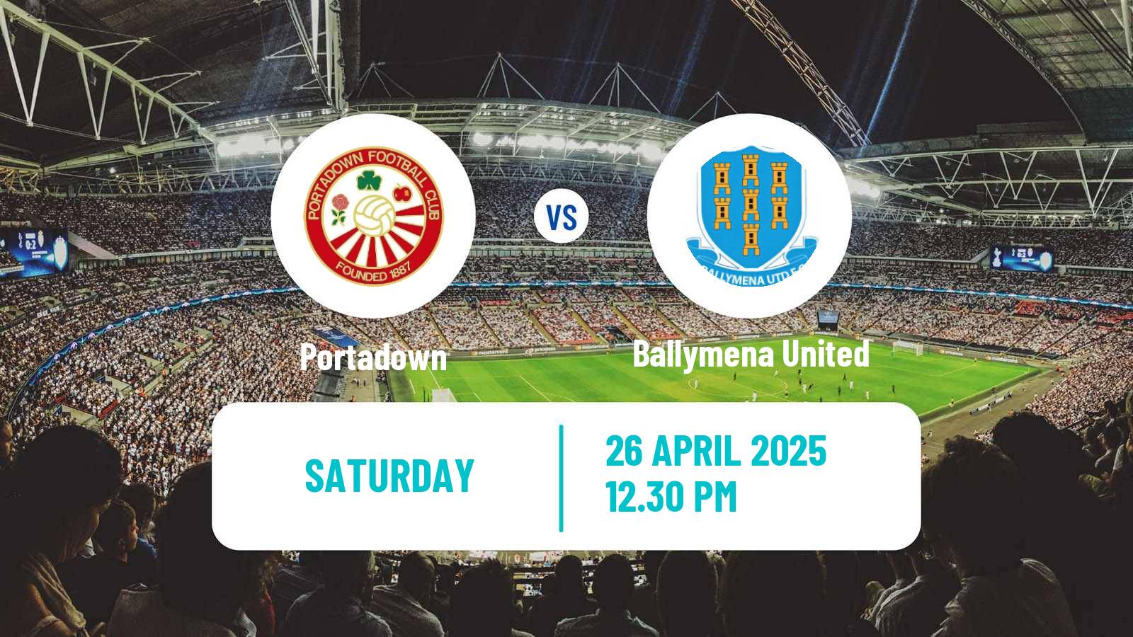 Soccer Northern Irish Premiership Portadown - Ballymena United