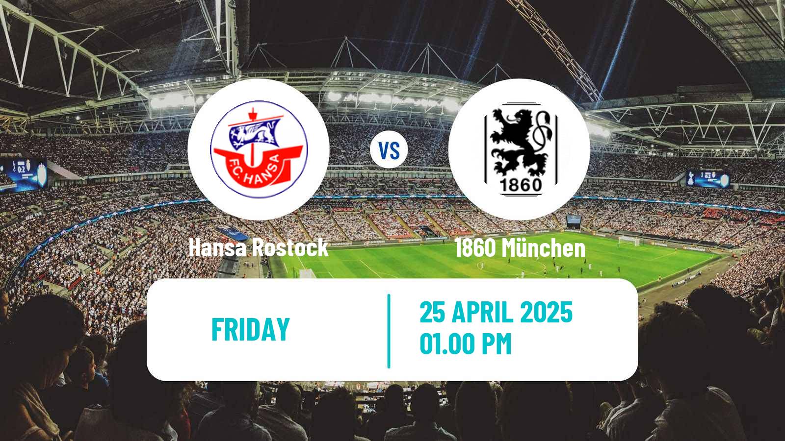 Soccer German 3 Bundesliga Hansa Rostock - 1860 München