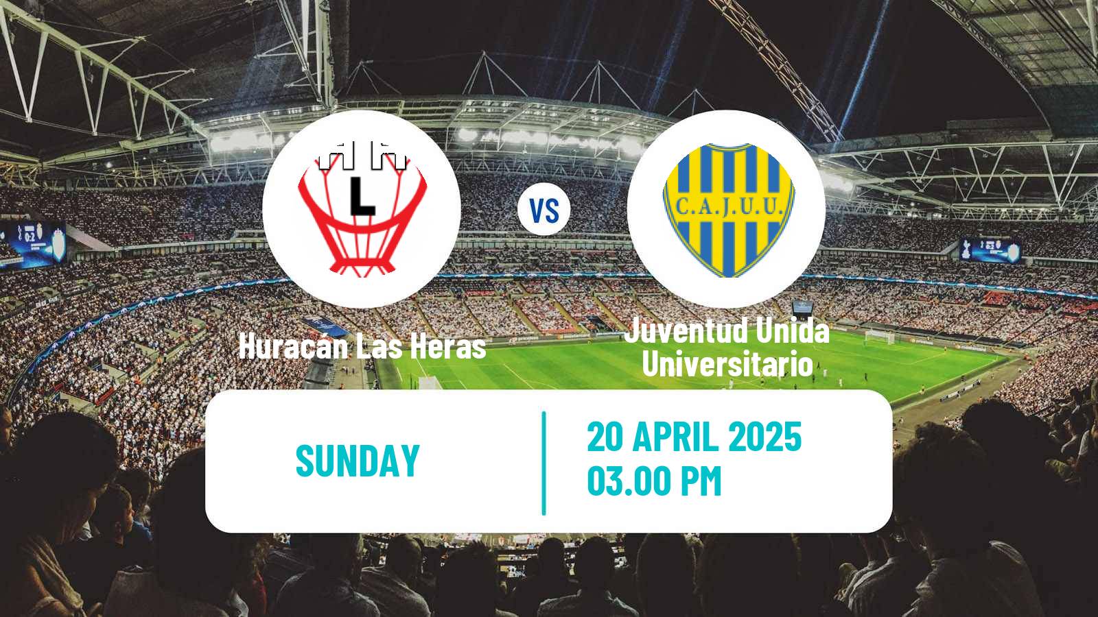 Soccer Argentinian Torneo Federal Huracán Las Heras - Juventud Unida Universitario