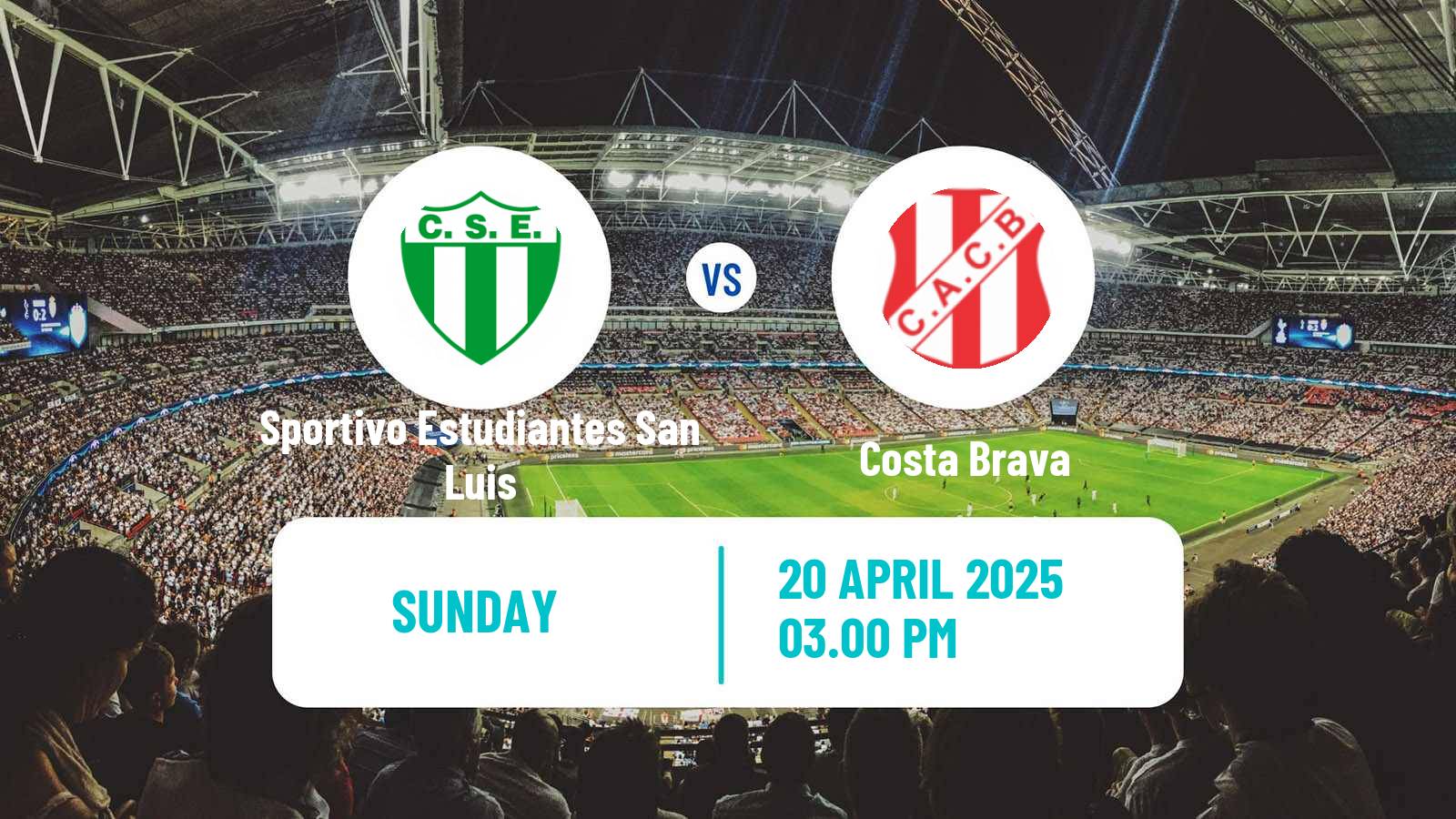 Soccer Argentinian Torneo Federal Sportivo Estudiantes San Luis - Costa Brava