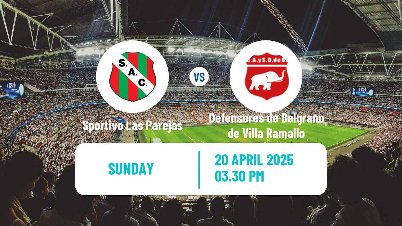 Soccer Argentinian Torneo Federal Sportivo Las Parejas - Defensores de Belgrano de Villa Ramallo