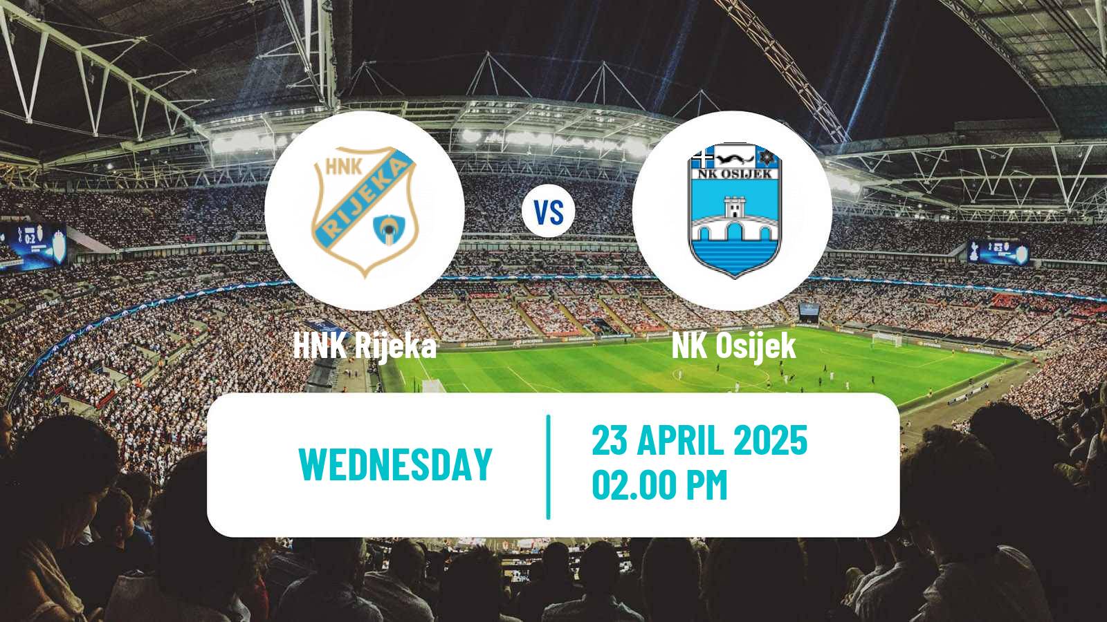 Soccer Croatian HNL Rijeka - Osijek