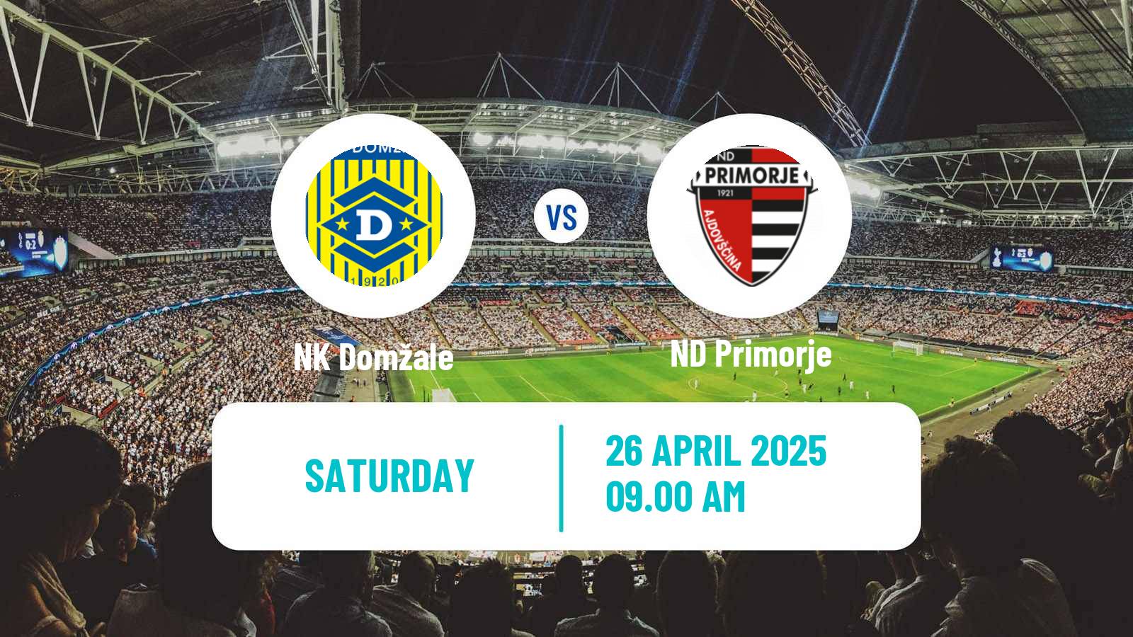 Soccer Slovenian PrvaLiga Domžale - Primorje
