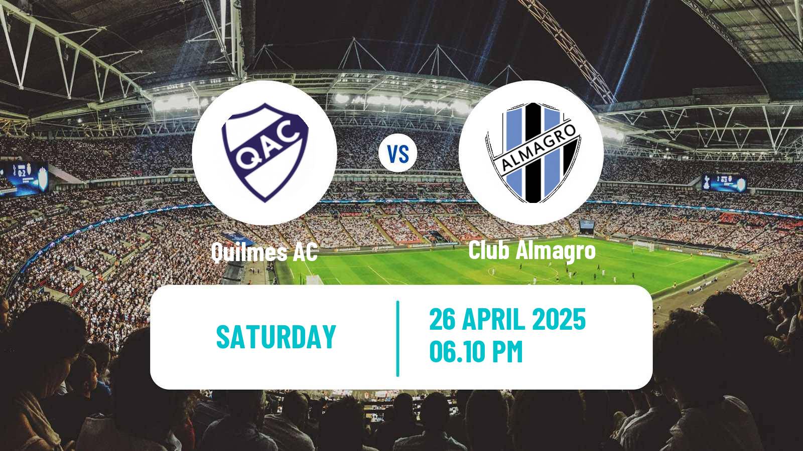 Soccer Argentinian Primera Nacional Quilmes - Club Almagro
