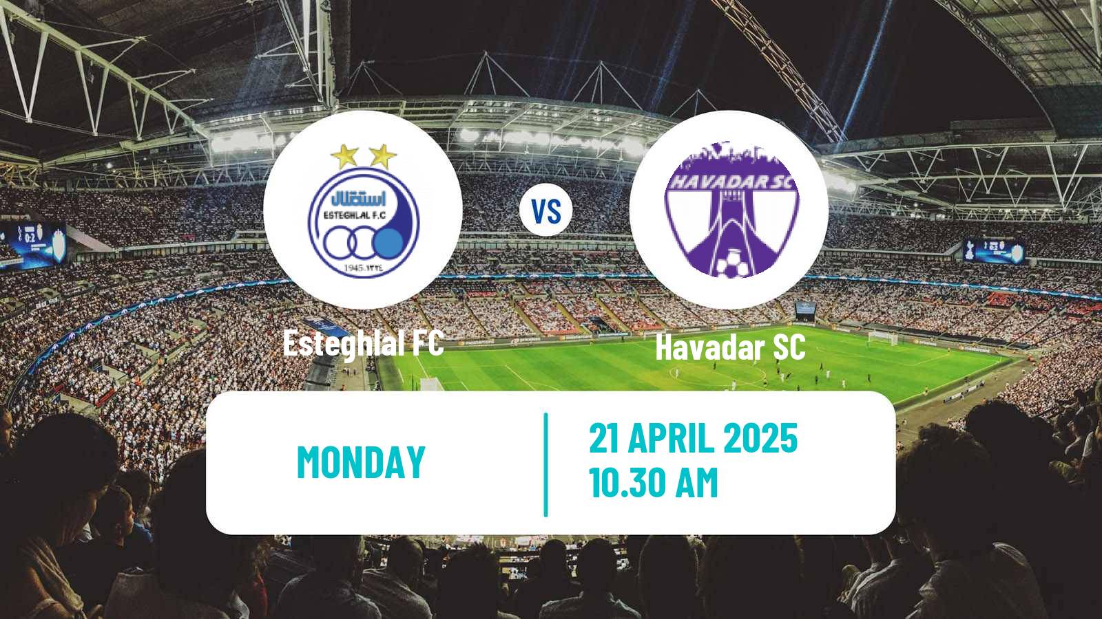 Soccer Iran Pro League Esteghlal - Havadar