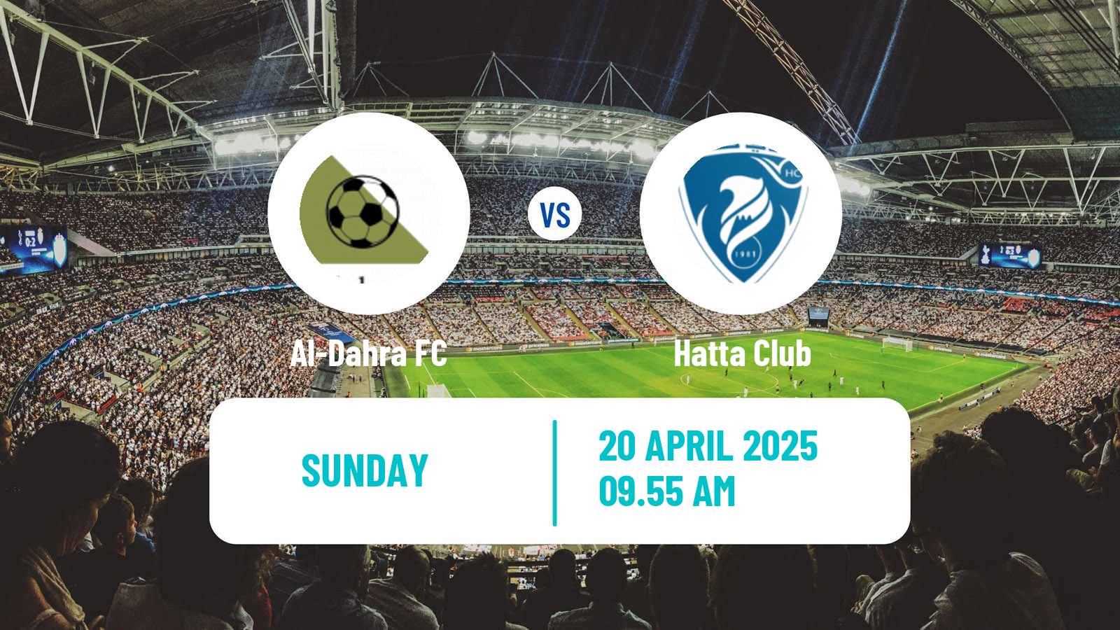 Soccer UAE Division 1 Al-Dahra - Hatta