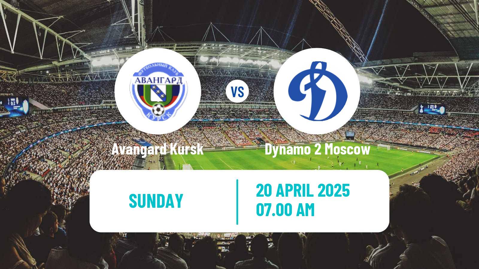 Soccer Russian FNL 2 Division A Silver Avangard Kursk - Dynamo 2 Moscow