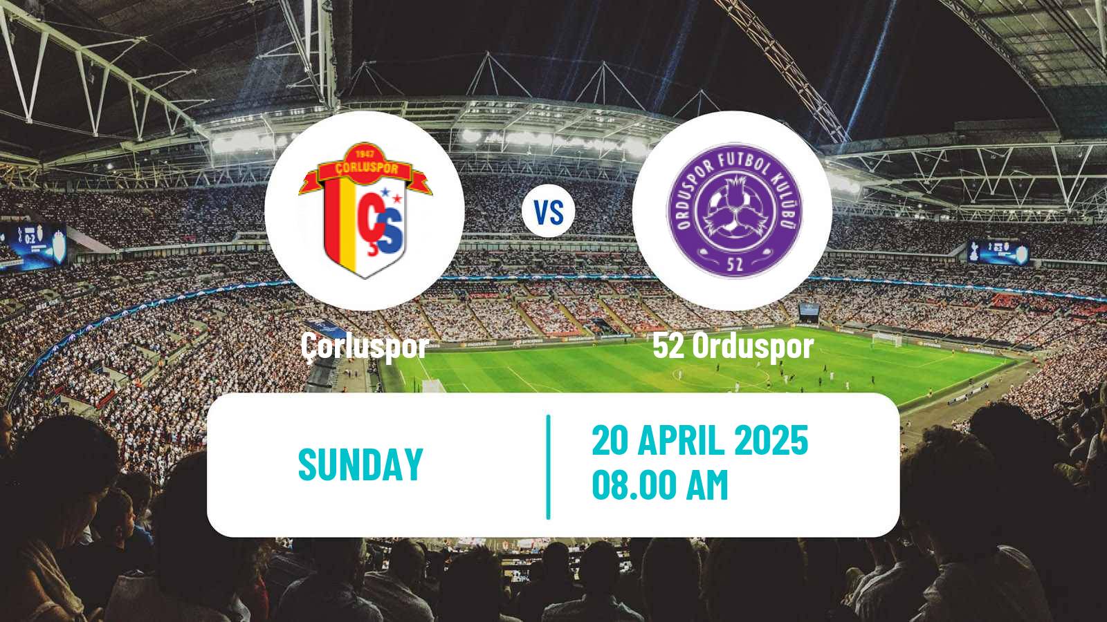 Soccer Turkish 3 Lig Group 3 Çorluspor - 52 Orduspor