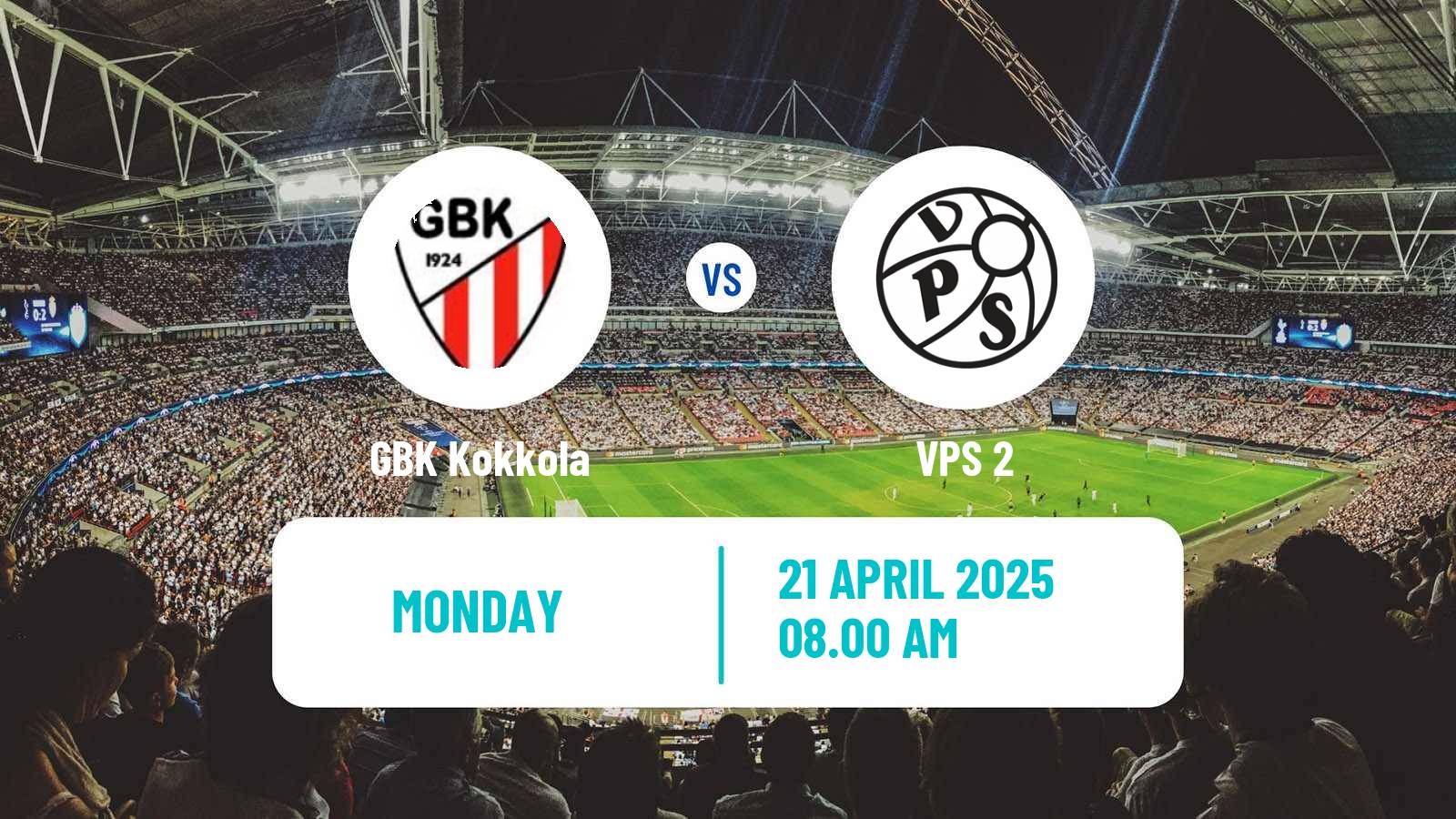 Soccer Finnish Kakkonen Group C GBK Kokkola - VPS 2