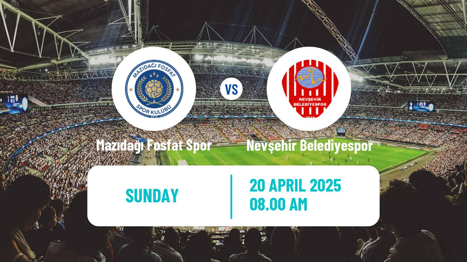 Soccer Turkish 3 Lig Group 2 Mazıdağı Fosfat Spor - Nevşehir Belediyespor