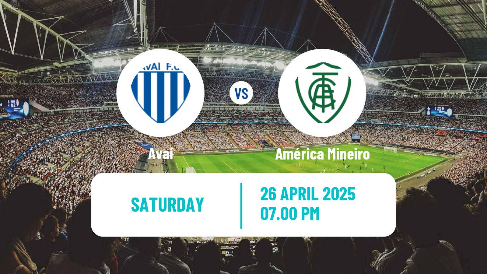 Soccer Brazilian Serie B Avaí - América Mineiro