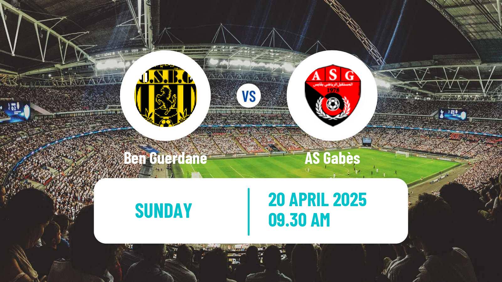 Soccer Tunisian Ligue Professionnelle 1 Ben Guerdane - Gabès