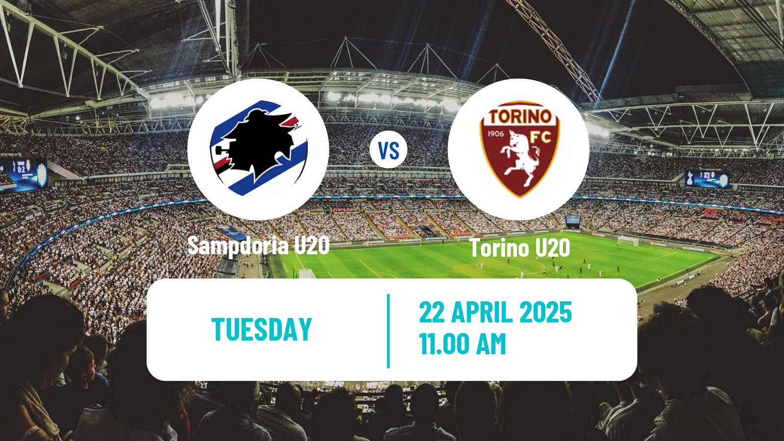 Soccer Italian Primavera 1 Sampdoria U20 - Torino U20