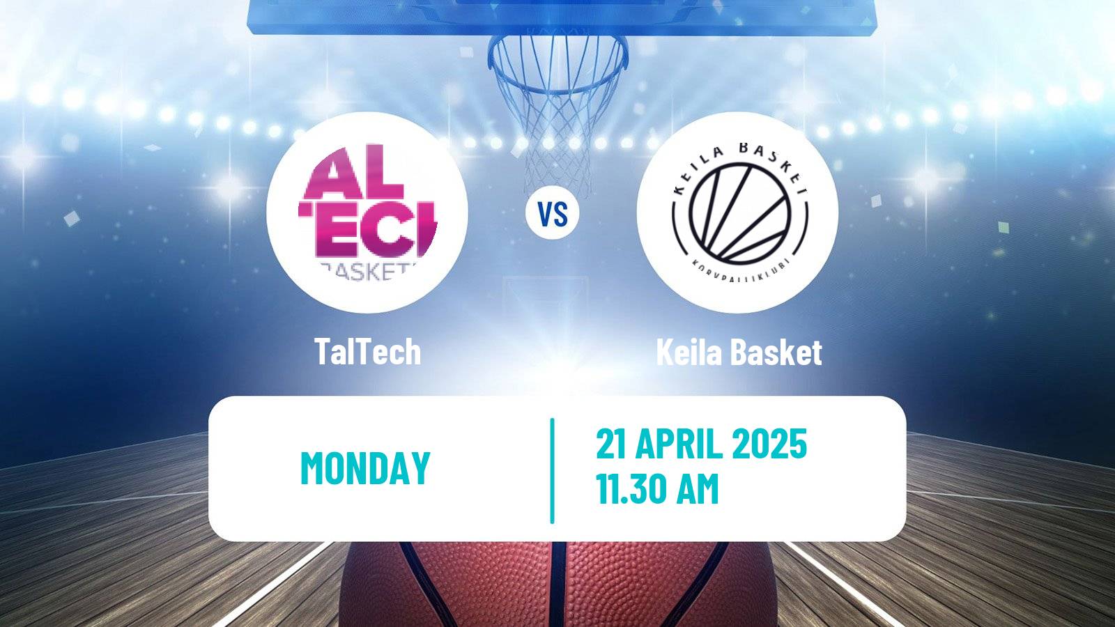 Basketball Estonian Korvpalli Meistriliiga TalTech - Keila Basket