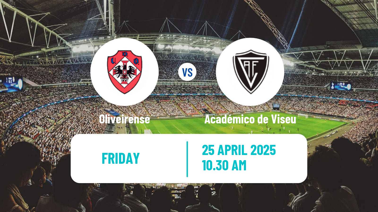 Soccer Portuguese Liga 2 Oliveirense - Académico de Viseu