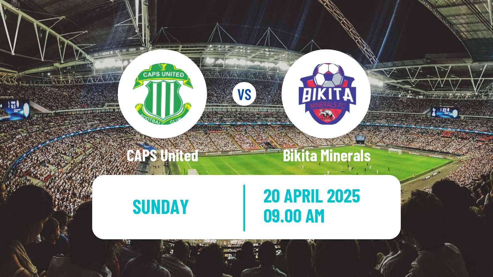 Soccer Zimbabwe Premier League CAPS United - Bikita Minerals