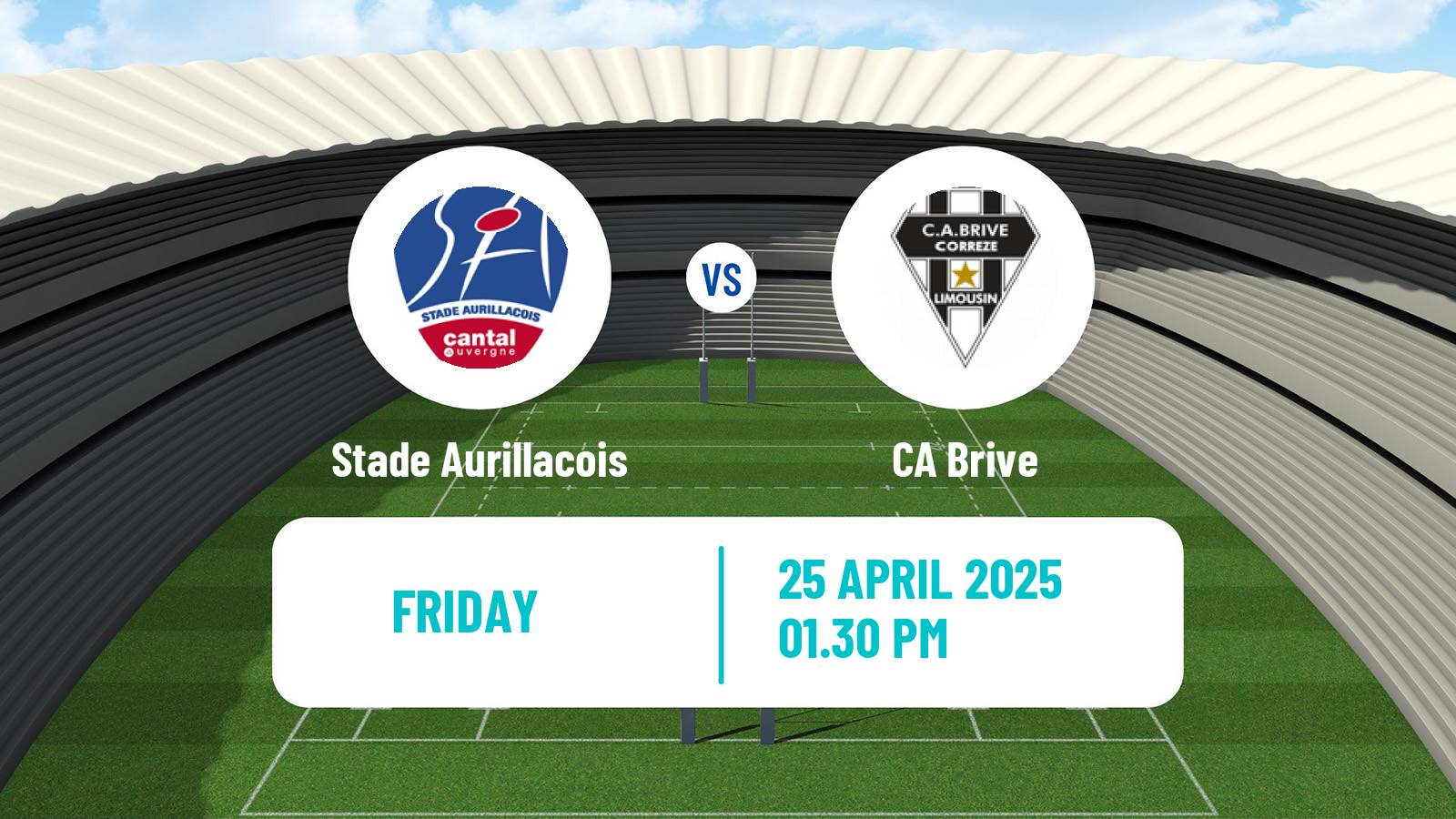 Rugby union French Pro D2 Stade Aurillacois - Brive