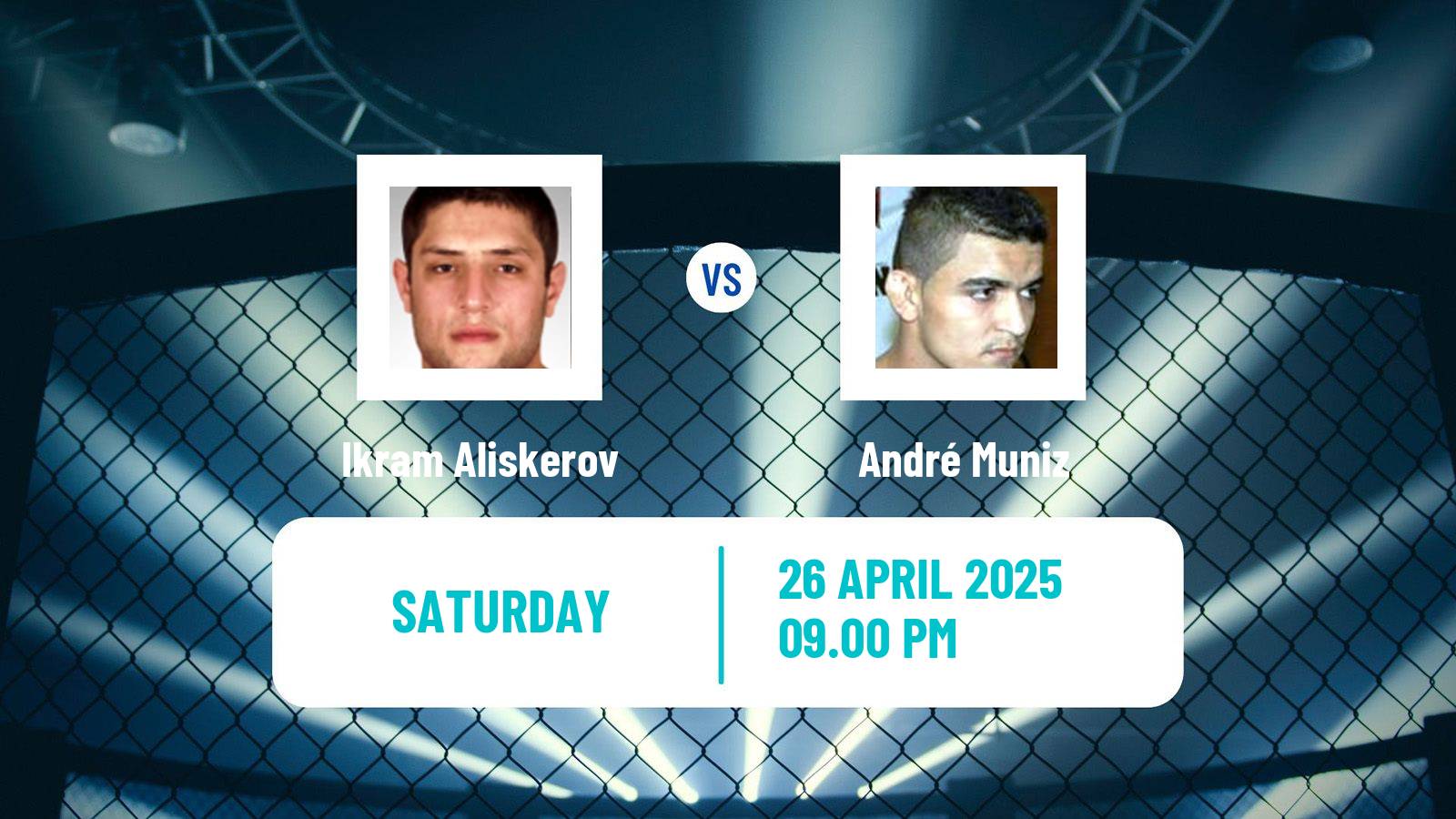 MMA Middleweight UFC Men Ikram Aliskerov - André Muniz