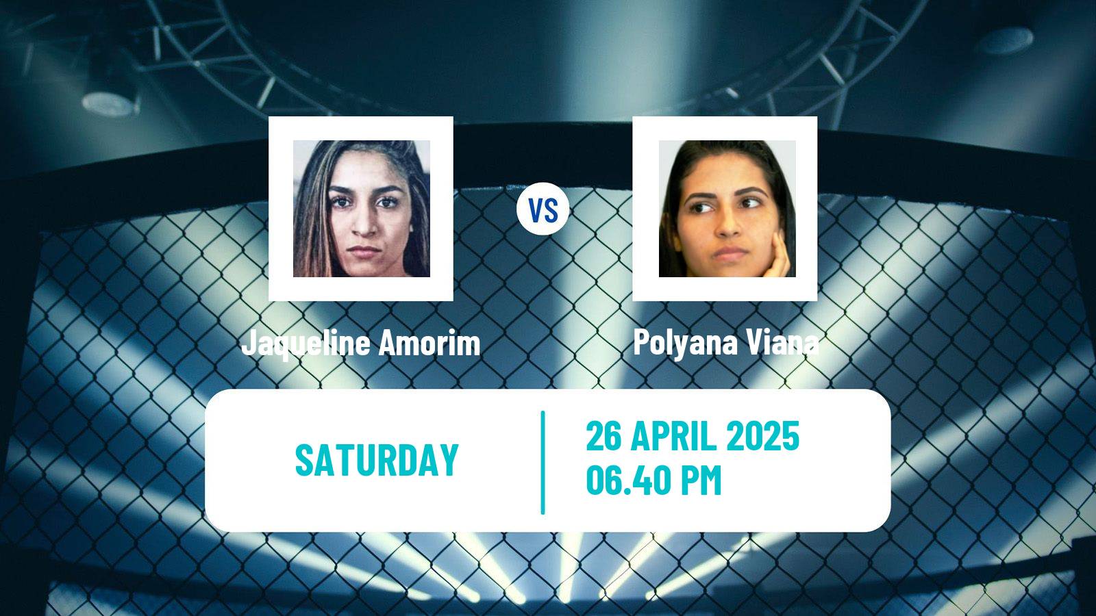 MMA Strawweight UFC Women Jaqueline Amorim - Polyana Viana