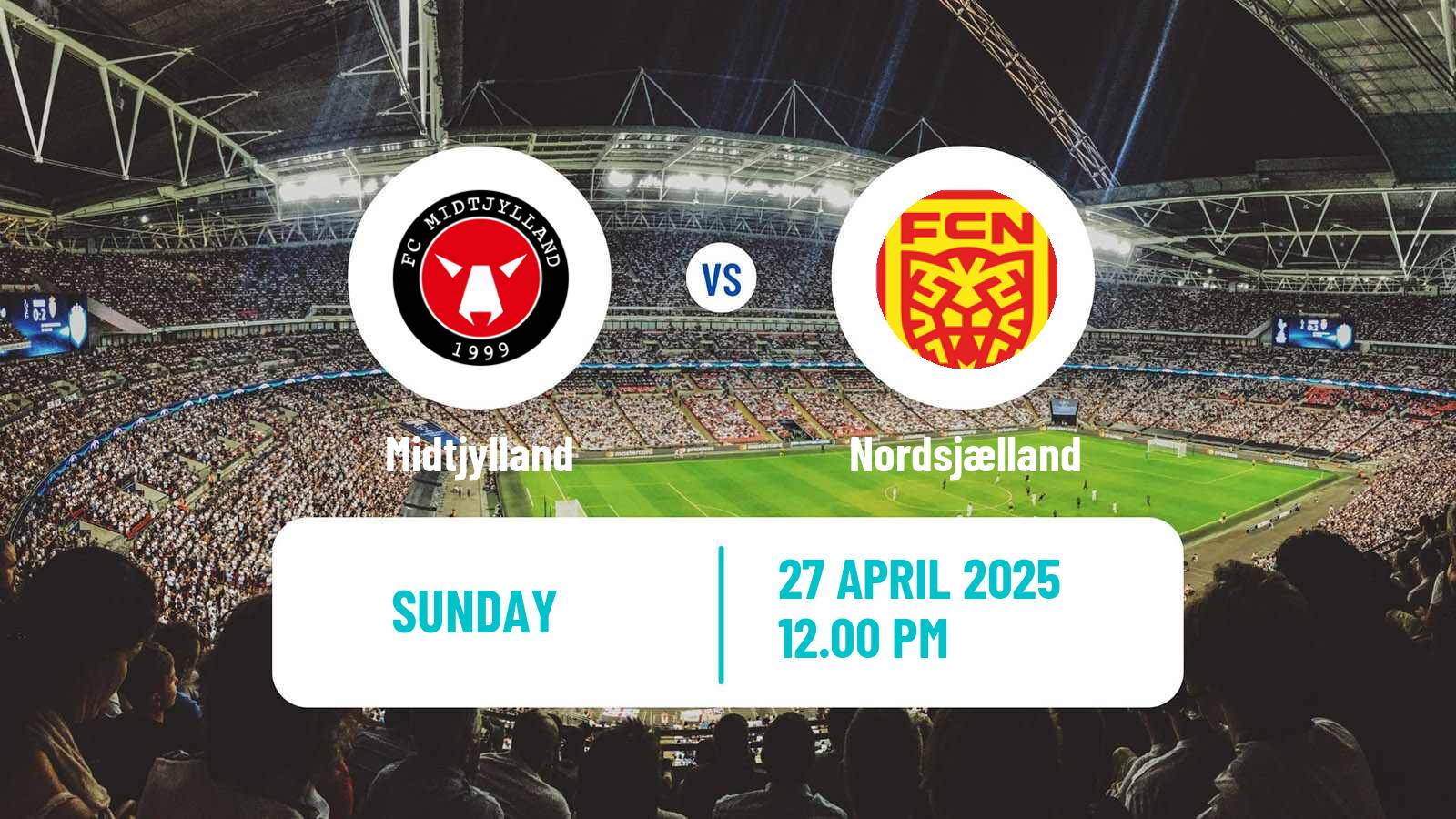 Soccer Danish Superliga Midtjylland - Nordsjælland