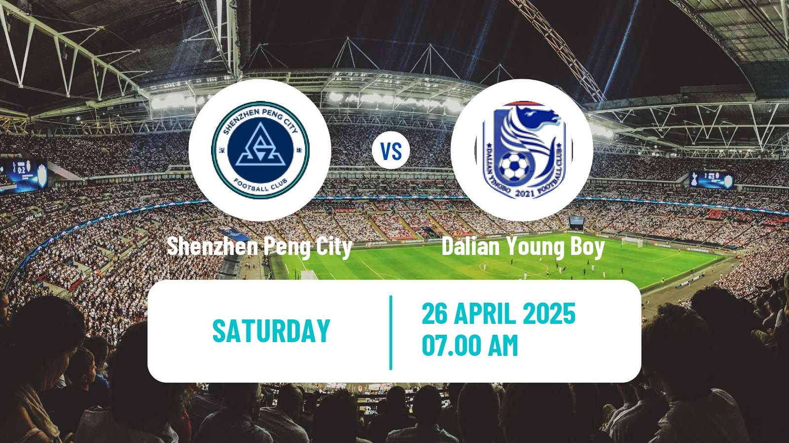 Soccer Chinese Super League Shenzhen Peng City - Dalian Young Boy