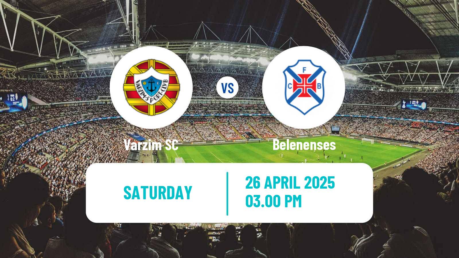 Soccer Portuguese Liga 3 Varzim - Belenenses