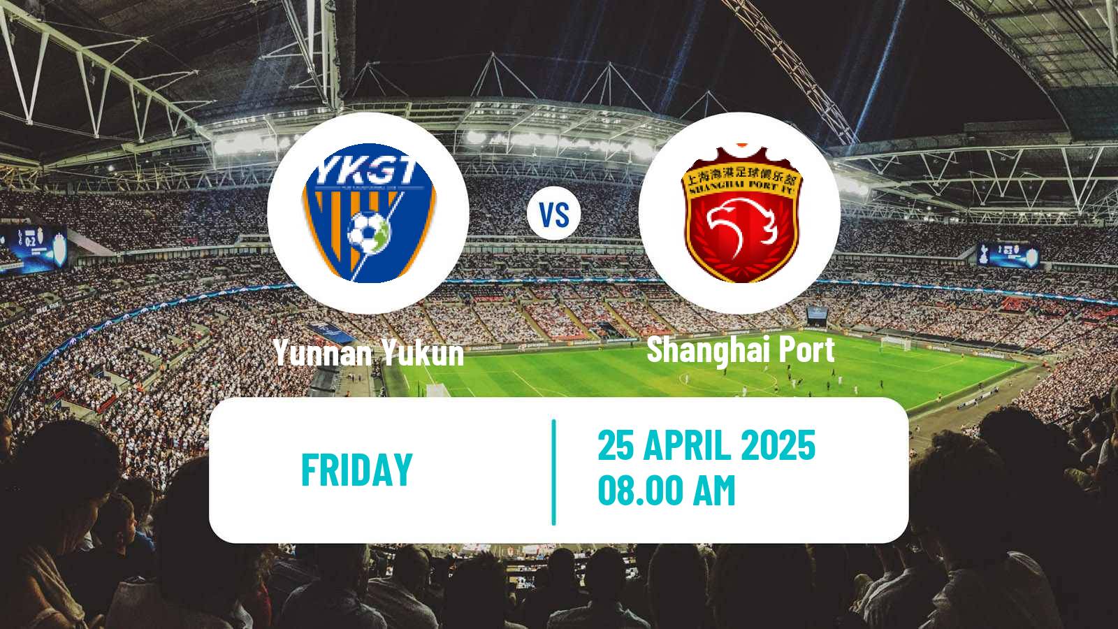 Soccer Chinese Super League Yunnan Yukun - Shanghai Port