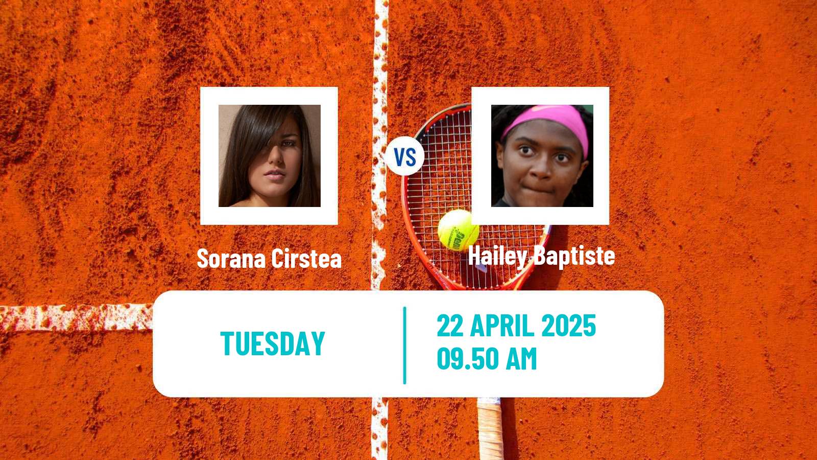 Tennis WTA Madrid Sorana Cirstea - Hailey Baptiste