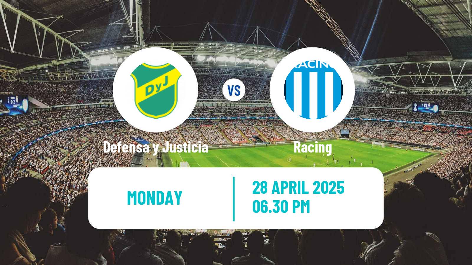 Soccer Argentinian Liga Profesional Defensa y Justicia - Racing