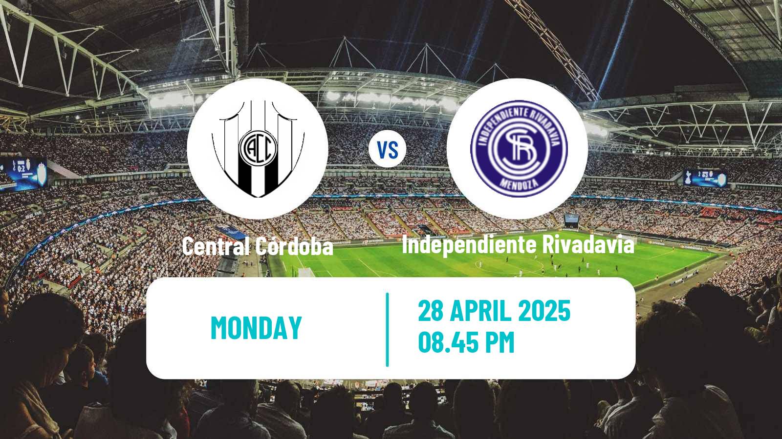 Soccer Argentinian Liga Profesional Central Córdoba - Independiente Rivadavia