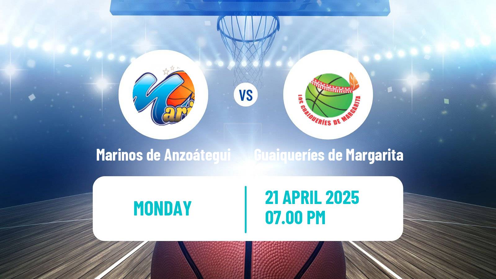 Basketball Venezuelan Superliga Basketball Marinos de Anzoátegui - Guaiqueríes de Margarita