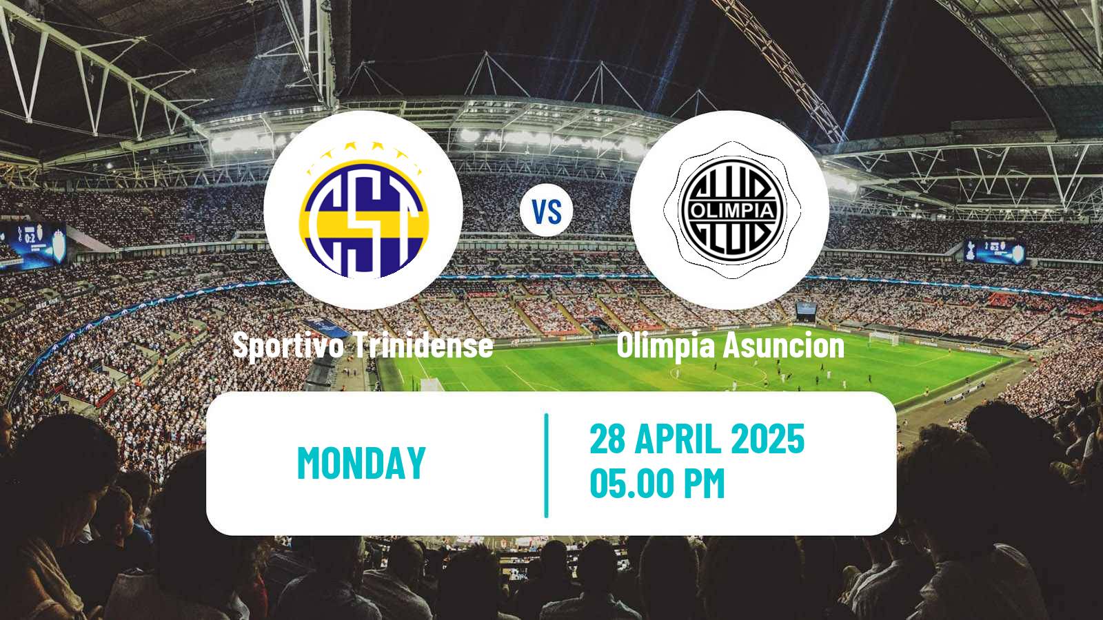 Soccer Paraguayan Primera Division Sportivo Trinidense - Olimpia Asuncion