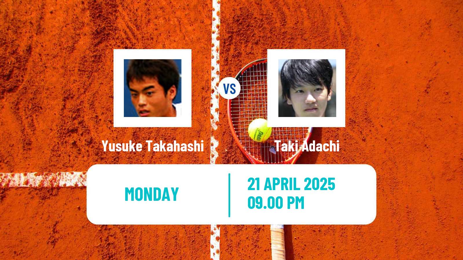 Tennis ITF M15 Osaka 2 Men Yusuke Takahashi - Taki Adachi