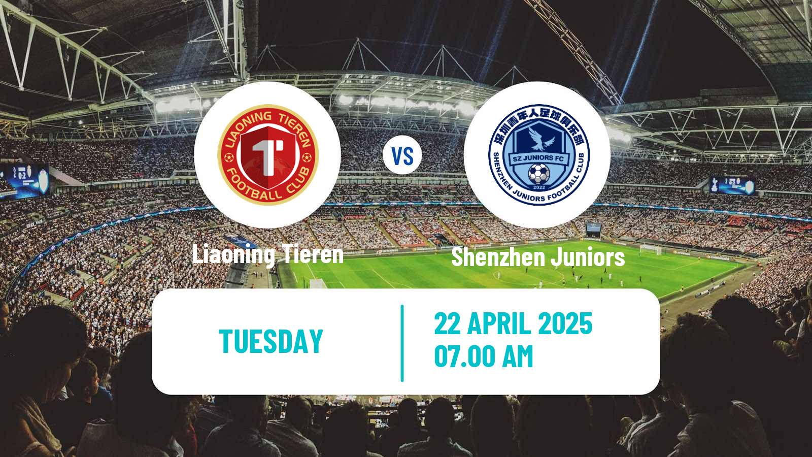 Soccer Chinese Jia League Liaoning Tieren - Shenzhen Juniors