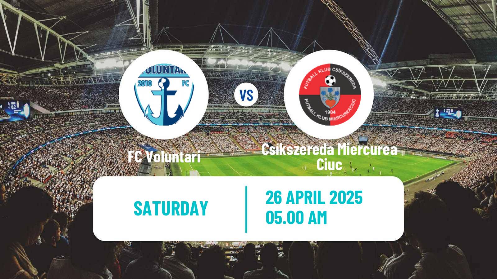Soccer Romanian Division 2 Voluntari - Csíkszereda Miercurea Ciuc