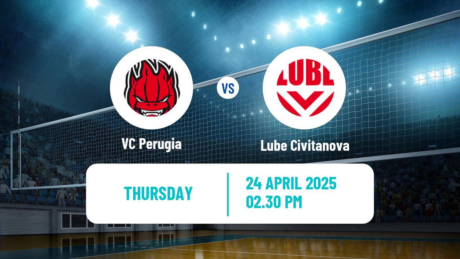 Volleyball Italian SuperLega Volleyball Perugia - Lube Civitanova