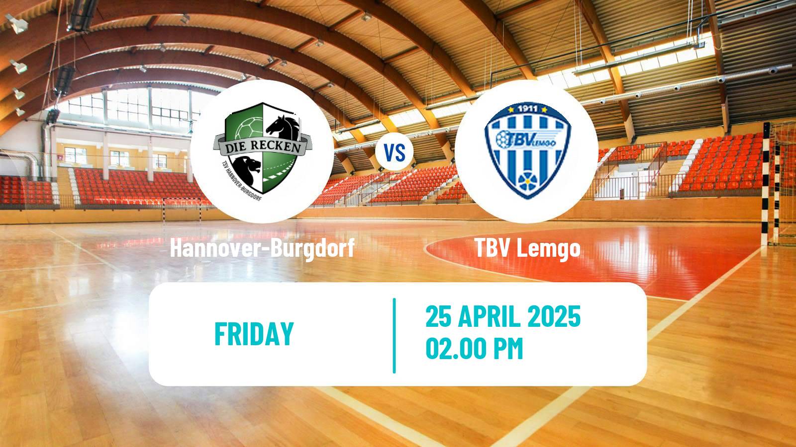 Handball German Bundesliga Handball Hannover-Burgdorf - TBV Lemgo