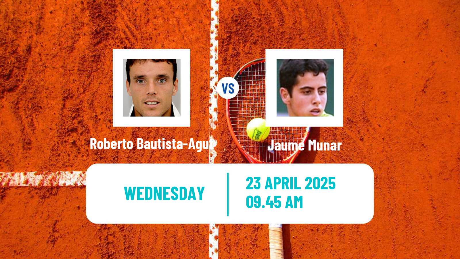Tennis ATP Madrid Roberto Bautista-Agut - Jaume Munar