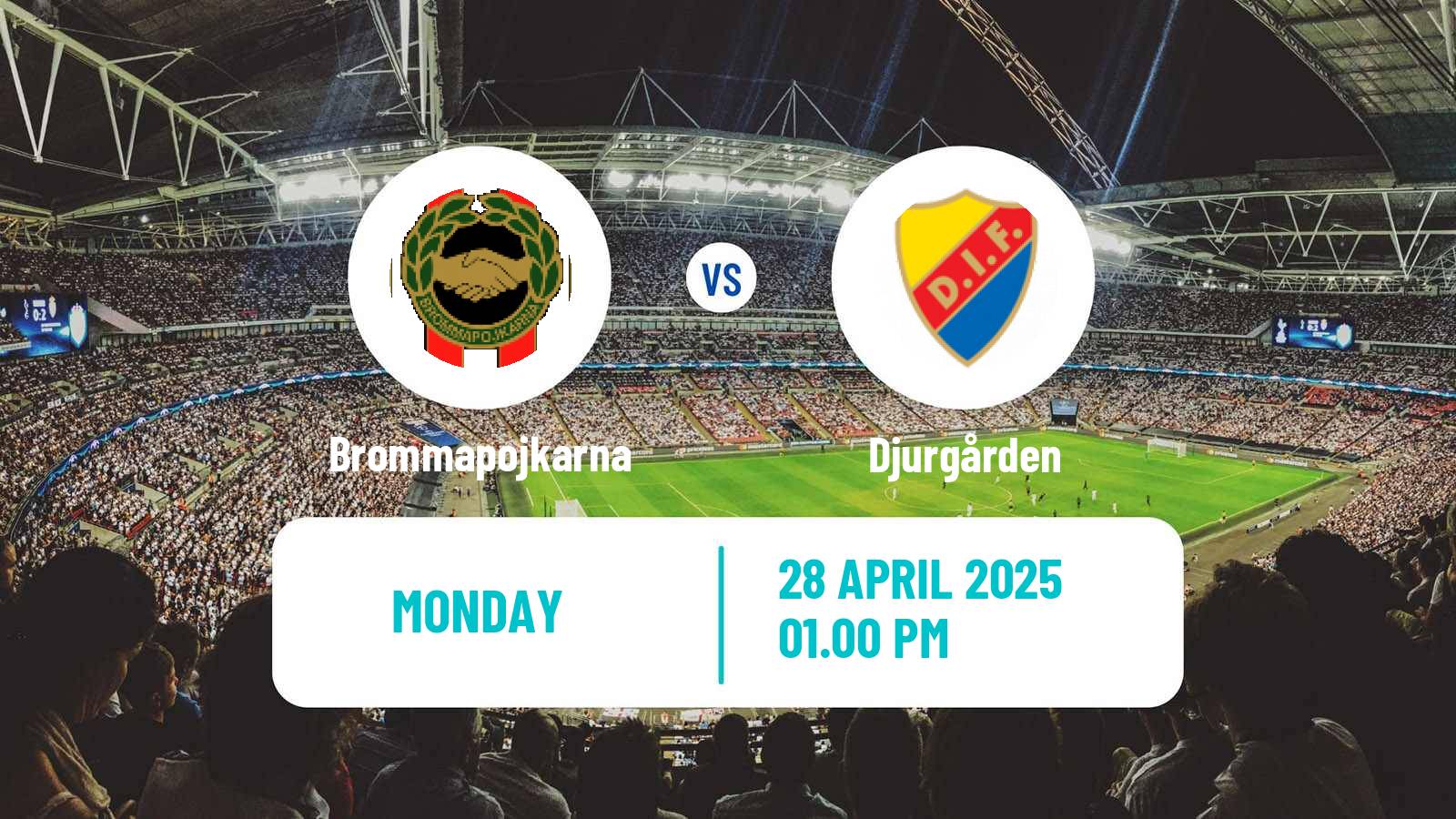 Soccer Swedish Allsvenskan Brommapojkarna - Djurgården