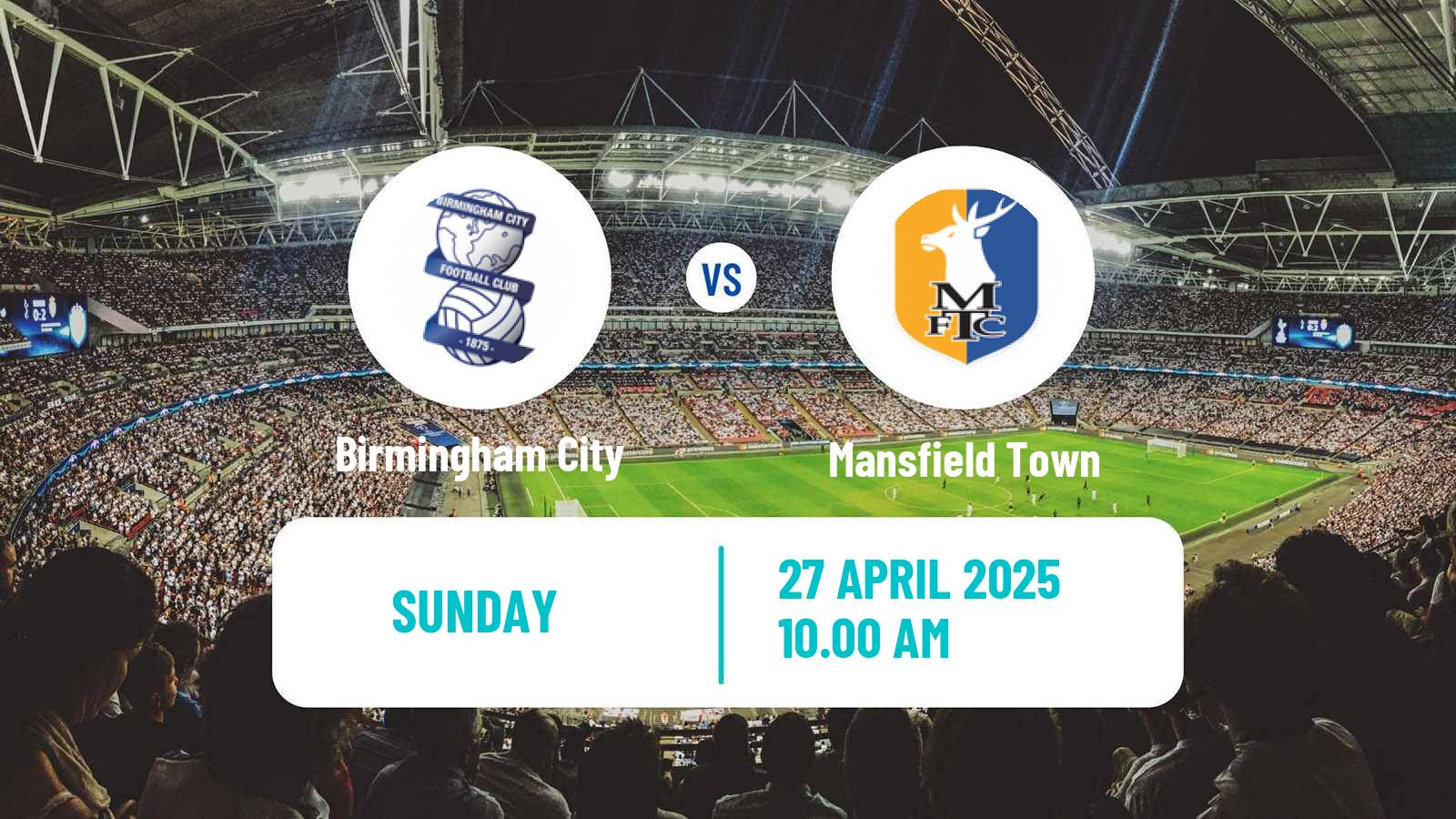 Soccer English League One Birmingham City - Mansfield Town