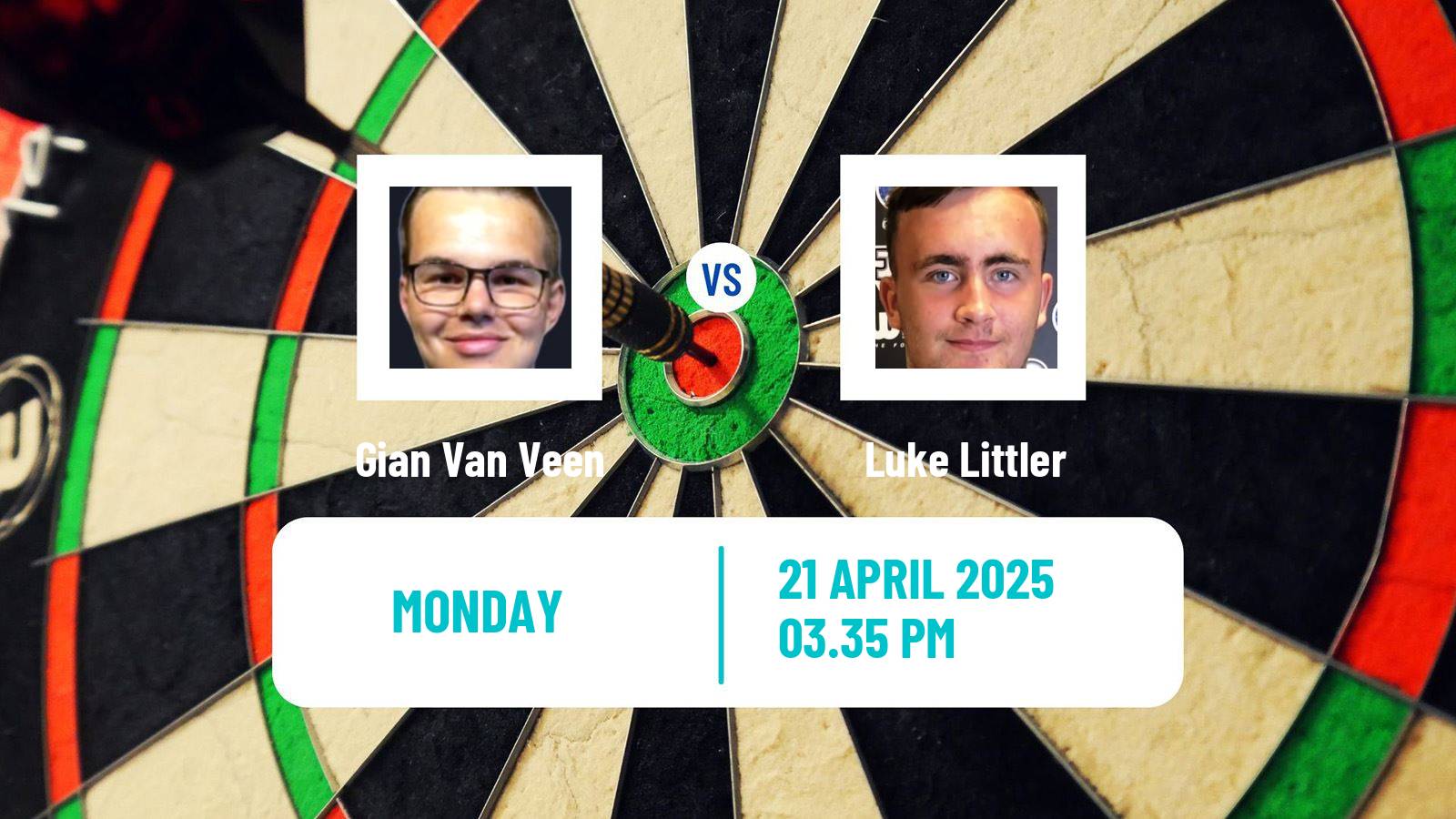 Darts European Tour 4 Gian Van Veen - Luke Littler