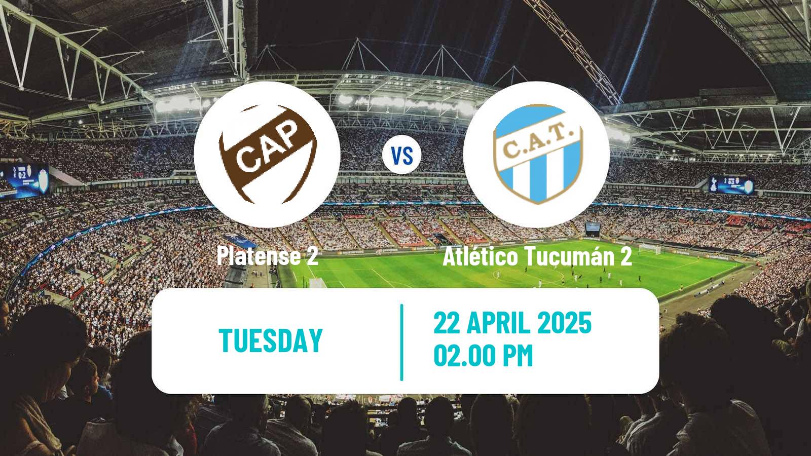 Soccer Argentinian Reserve League Platense 2 - Atlético Tucumán 2