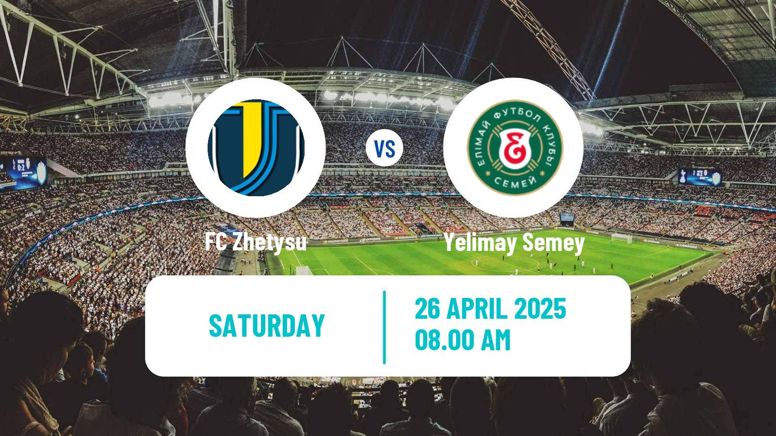 Soccer Kazakh Premier League Zhetysu - Yelimay Semey